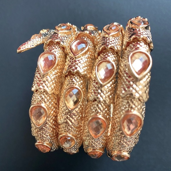 Magnificent Snake Arm Cuff / Bracelet New. Ships Free - Picture 6 of 12